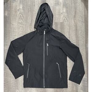 T-Tech by Tumi Mens Size SMALL Micro Tech Jacket Full Zip Water-Resistant Black